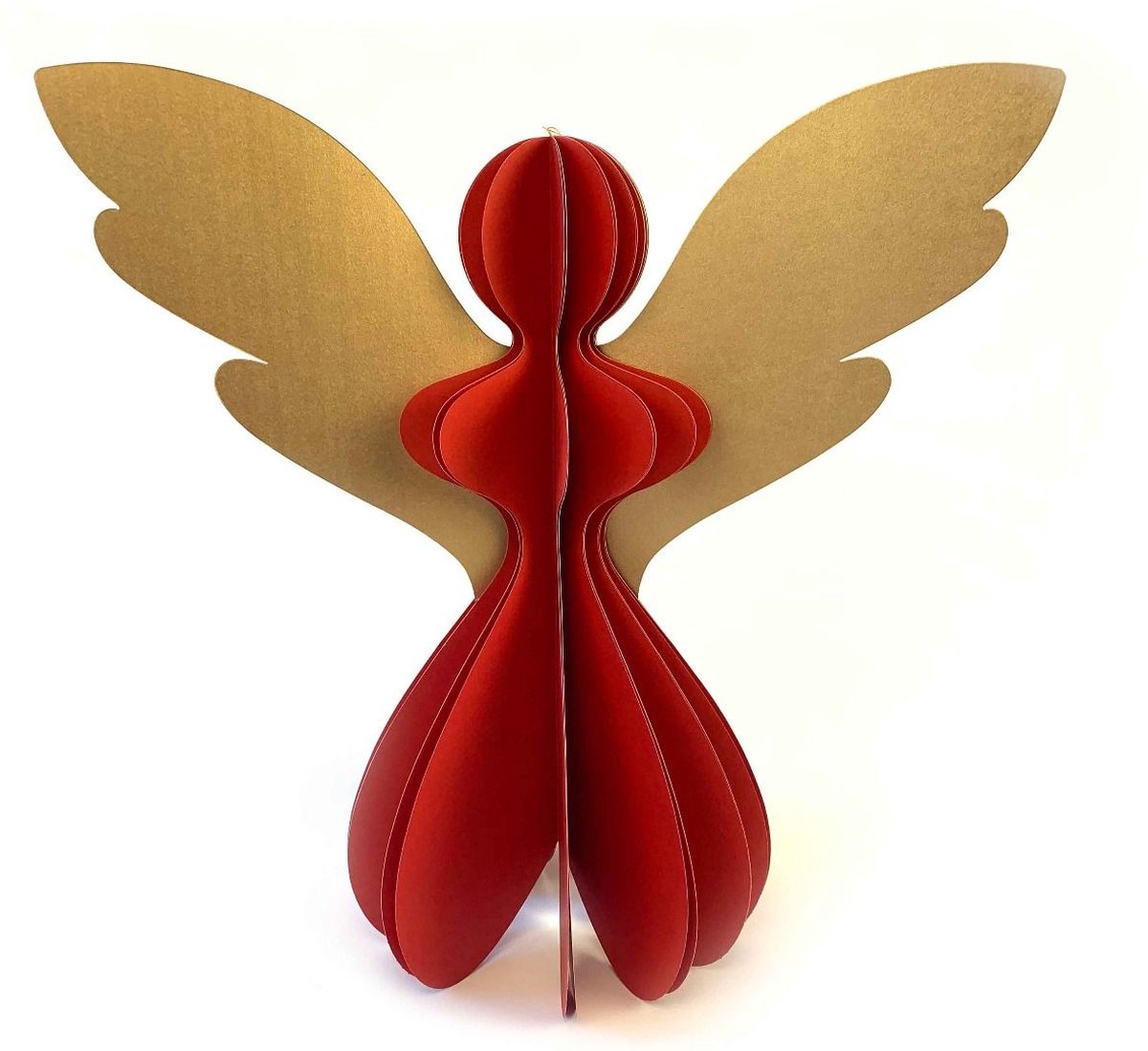 Angel Gabriela XL Red - engel - papier - rood - Imbarro - 46 cm