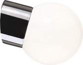 Classic Globe wandlamp porselein black IP54 150mm