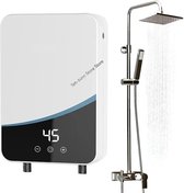 Hanimo Elektrische Warmwaterboiler - Instant Verwarming Boiler - Tankloze Huishoudelijke Warmwaterboiler - Doorstroomboiler - Doorstroom Verwarmer - 3500W/5500W - Wit