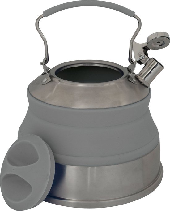 Eurotrail Opvouwbare Waterketel 2L - Camping Fluitketels - Grijs — afbeelding 3