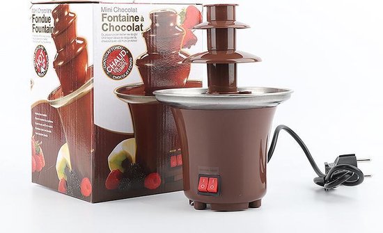 Vijfde Herhaal Naar 3 laags Chocoladefontein Mini Hot Chocolate Fondue Pot Elektrische  Smeltmachine | bol.com