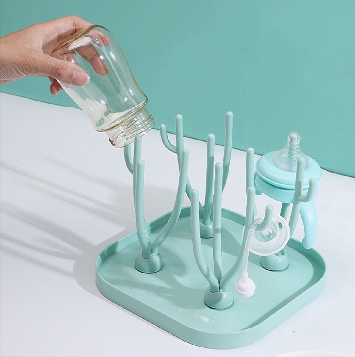 Goedkoopste Babyfles Droger Droogrek Afneembare Beugels - Makkelijk te reinigen en op te bergen Praktisch - Baby shower cadeau van Heble®