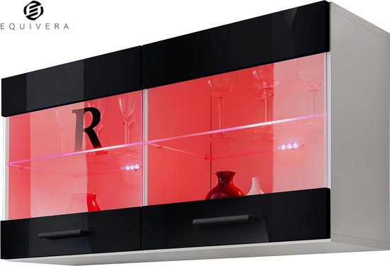 Equivera Vitrine avec Siècle des Lumières LED - Vitrine - Vitrine avec lumière - Vitrine avec LED