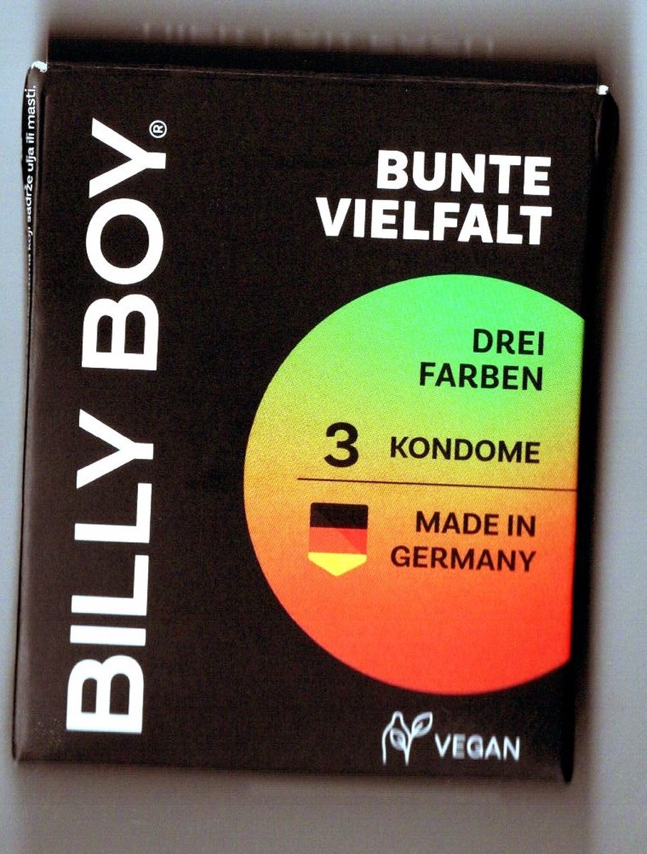 Goedkoopste 3 kleurige condooms - 52 cm