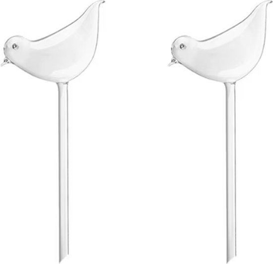 Waterdruppelaar Planten - vorm Vogel - Set van 3 Kunststof Druppelaars - 25cm Lengte - Genoeg water tijdens je vakantie