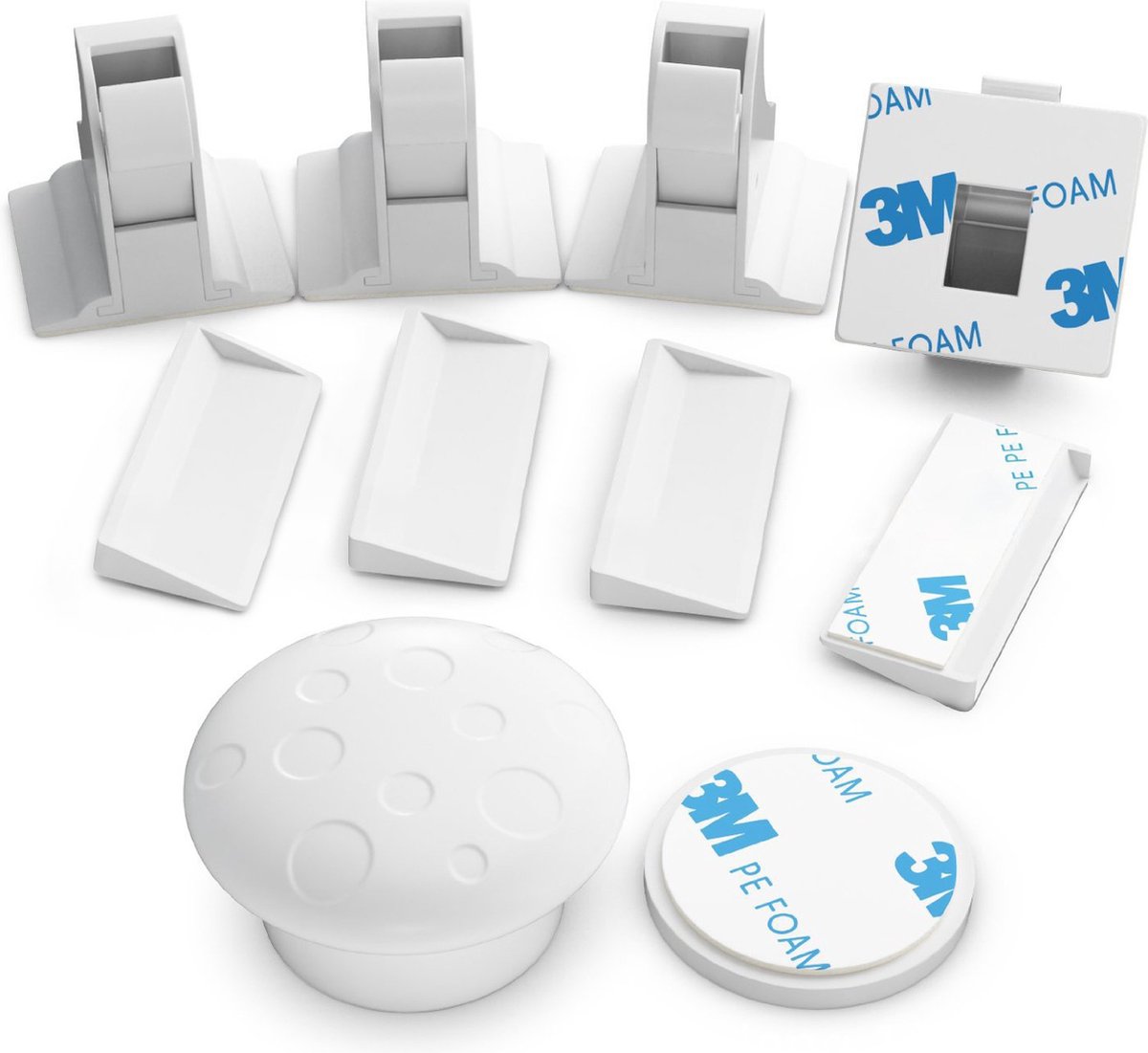 Kinderslot Magnetisch - Magneetslot Baby Kinderbeveiliging Voor Kasten Lades & Deuren - Kinderveiligheid - Magneet Kastbeveiliging Voor Kinderen - Ladeslot Veiligheidshaakjes - Kastsloten Zelfklevend - Set Van 4 Stuks Met Sleutel - 5KG Trekkracht