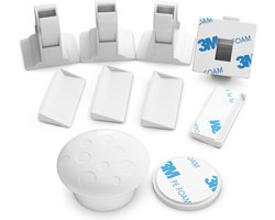 Kinderslot Magnetisch - Magneetslot Baby Kinderbeveiliging Voor Kasten Lades & Deuren - Kinderveiligheid - Magneet Kastbeveiliging Voor Kinderen - Ladeslot Veiligheidshaakjes - Kastsloten Zelfklevend - Set Van 4 Stuks Met Sleutel - 5KG Trekkracht