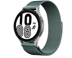 22mm Universeel RVS horlogeband Mesh Milanese Lus Groen (Pine) kleur voor Smartwatch en geschikt voor een regulier horloge zoals Casio, Rolex, Seiko, Tudor, Pagani, Homage, Goudkleur, etc.