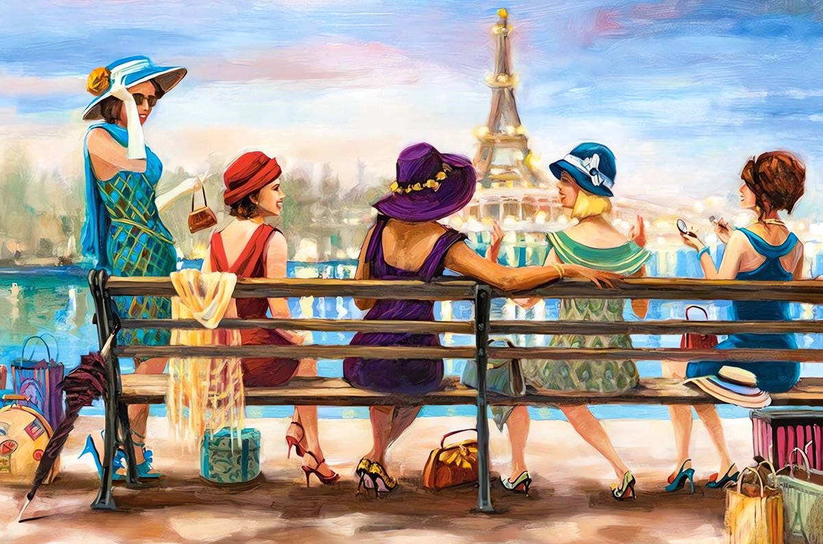 5D Diamond Painting Vierkante steentjes - Painting maat 50x70cm - Volledige bedekking - Complete set - Vriendschap