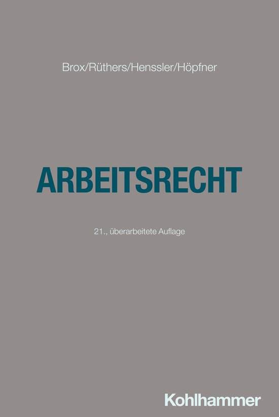Arbeitsrecht - cover