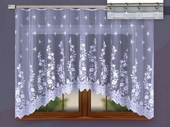 Yaland Jacquard Vitrage kant elegant gordijn met delicate vlinder