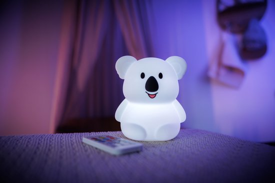 Nachtlamp - Nachtlampje - Kinderlampje - Babylampje - Nachtlamp Baby - Nachtlamp Kind - Slaaplampje - Oplaadbaar Nachtlampje - Siliconen Nachtlampje - Nachtlamp met Timer - Babykamer Lamp - Kinderkamer Lamp - Koala Nachtlampje - Koala Lamp van Luvy — afbeelding 4