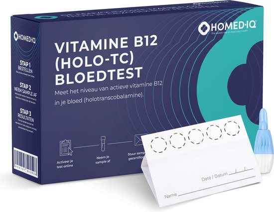 Homed-IQ - Vitamine B12 Test - Thuistest - Gecertificeerd Laboratorium - Laboratorium Test