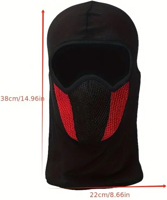 Masque d'hiver Bovista - Cagoule - Masque de ski - Masque de ski - Cagoule - Face Mask complet - Blauw