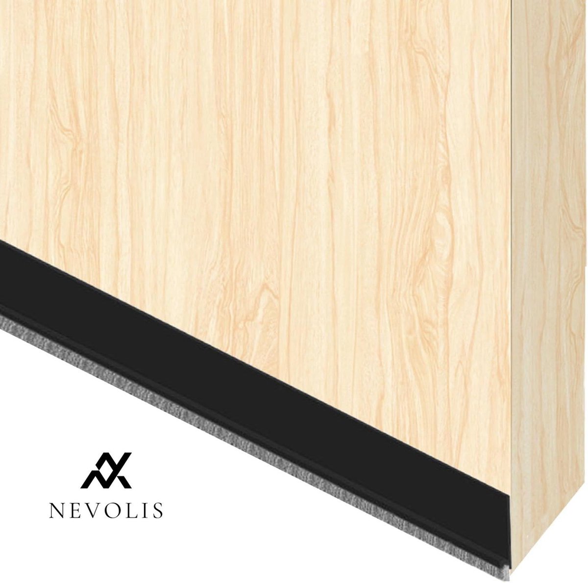 Nevolis Deurborstel tochtstrip 1 m x 53 mm deur zelfklevende borstel stapel tochtafdichting raamtochtstopper borstel voor deuren deurpoort bodemborstel afdichtingsdeuren onderkant veeg stofafdichting - deurborstel, tochtstrip .