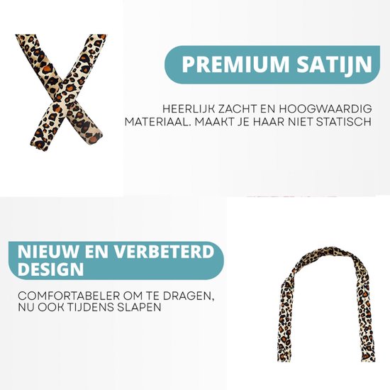 BeautyFit® - Nieuwste Krulspelden - Heatless Curls - Haarrollers - Krullen Zonder Hitte - Krullers - Haar Rollers Zelfklevend - Haarkruller tijgerprint