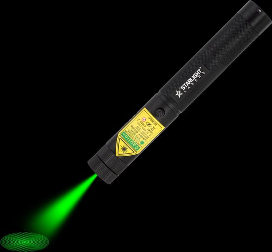 Starlight lasers® G1 Professionele Groene Laserpen | Inclusief 2x oplaadbare 18650 batterijen, veiligheidsleutels en DUO-WF-139 oplader - 2025 model