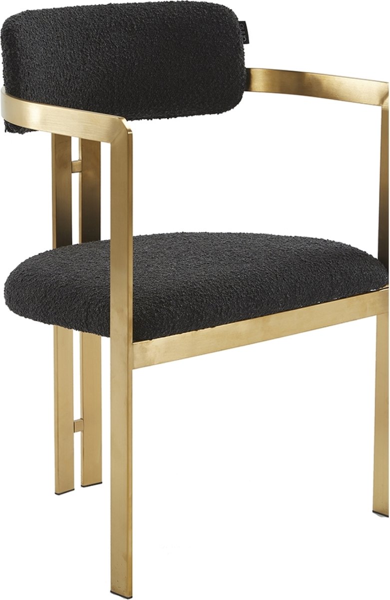 Chandler - Teddy Eetkamerstoel - Zwart