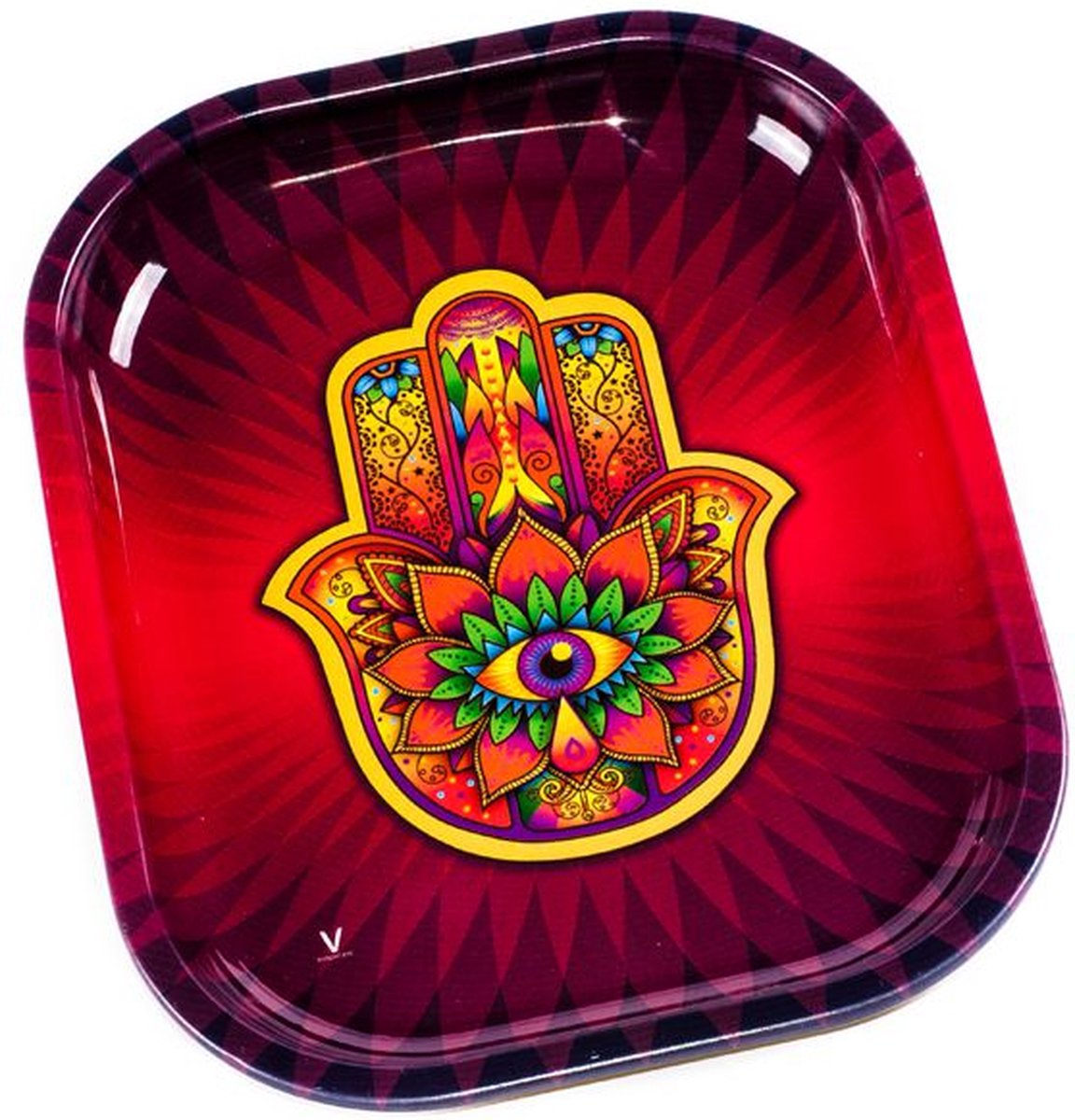 V-Syndicate - Metalen dienblad - Hamsa Red - (Small)