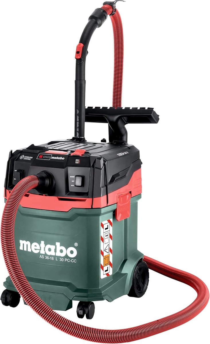 Metabo Accuzuiger AS 36-18 L PC-CC - 18 V - 30 Liter - Draadloos Groen