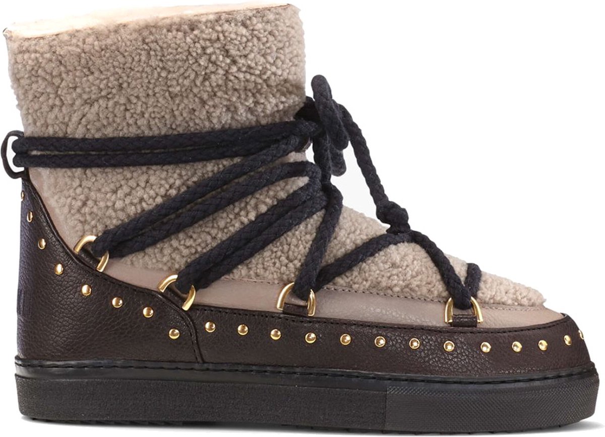 Inuikii Curly Rock Laarzen - Leer - Dames - Taupe - Maat 38