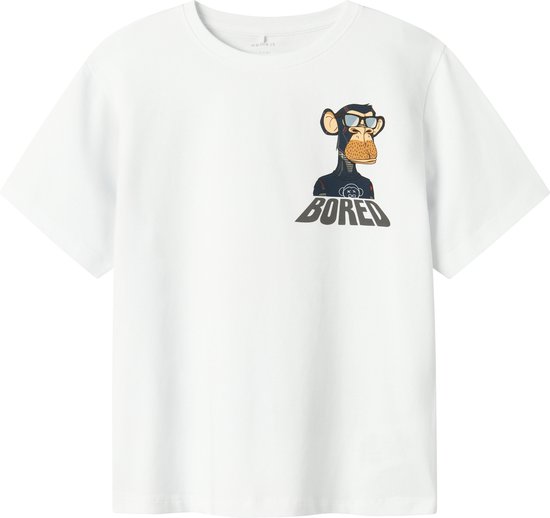 Name it t-shirt garçons - blanc - NKMdyn - taille 122/128