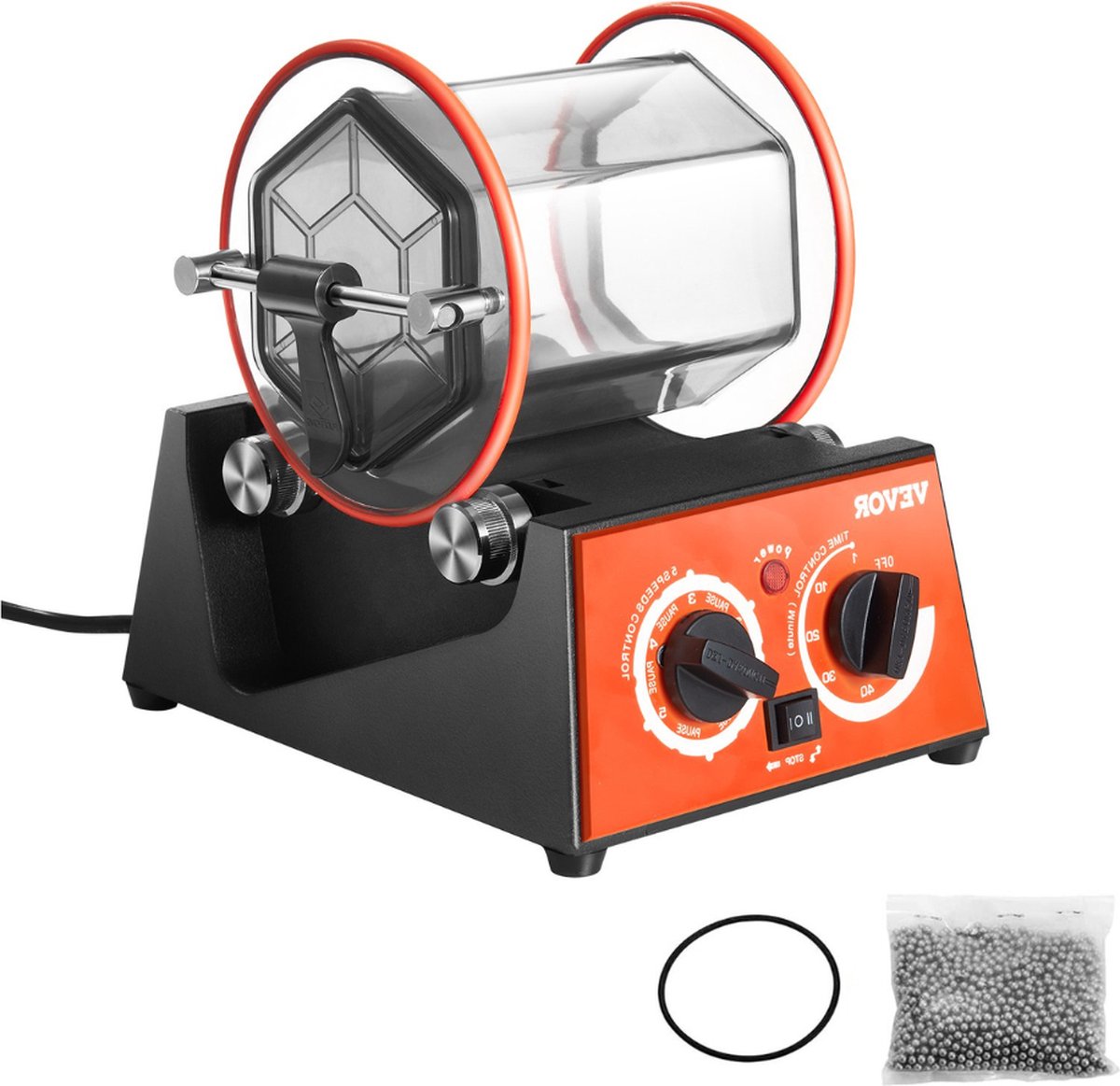 Polijsttrommel - Polijstmachine - Mini Elektrische Rock Tumbler - Polijsttrommel voor Stenen - Rock Tumbler - Poetsmachine - Schuurmachine - Sieraden - 3kg - Met Polijstkralen