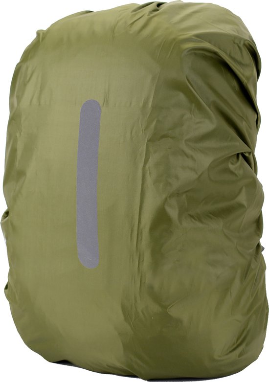 Lot De 5 Housses De Pluie Pour Sac à Dos – 18-30 L – Oxford 210D, Réfléchissantes, Vert Fluorescent