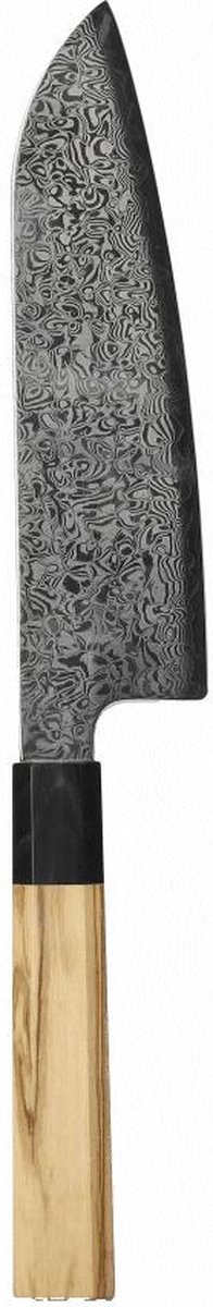 Shinrai Knives - Takumi Kaza - Damascus Santokumes - 18 cm - Vlijmscherp - Luxe Cadeaubox - Ergonomisch Design