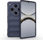 MobyDefend Hoesje - Geschikt voor Oppo Find X8 Pro - TPU Gripcase - Blauw
