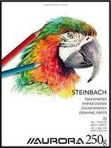 Bloc à dessin Aurora - Steinbach - 270 mm x 360 mm - 250 g - 20 feuilles de Papier à dessin