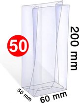 50X Uitdeelzakjes - Blokbodemzakjes - 60x50x200mm - Blokbodemzakjes transparant - Cellofaanzakjes - Uitdeelzakjes - Uitdeelzakjes transparant - Uitdeelzakjes voor kinderen - Cadeauzakjes - Inpakzakjes - Traktatie zakjes - Verpakkingszakjes