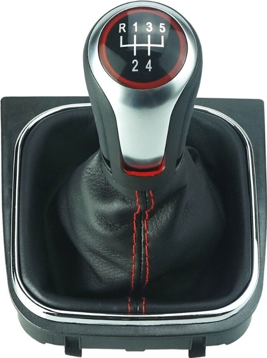 Pookknop Geschikt voor Golf 5/6 Sport Pook (6 versnelling) Schakel Pook Geschikt voor VW Golf 5 of 6 GTI GTD R R20 R Line Tdi Tsi Scirocco Jetta