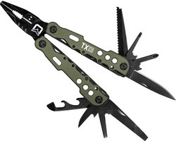 Multitool - Delphin - TaktyX - Ideaal voor outdoor gebruik - 13 functies - inclusief opbergtasje
