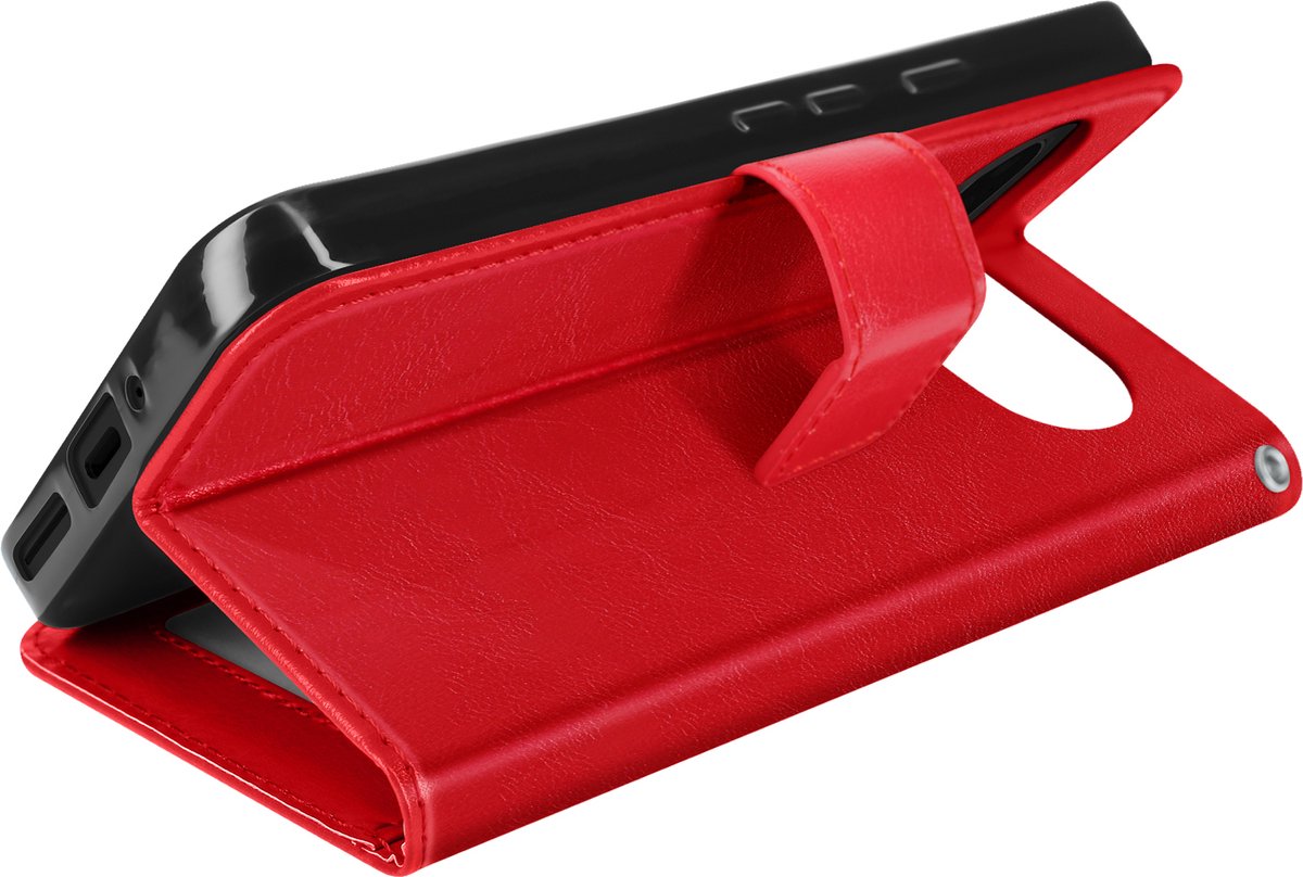 Mayaxess, Hoesje voor Google Pixel 9 Pro XL Portemonnee met polsbandje, Rood