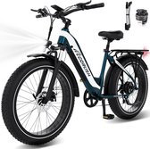 ECORUSH Vélo électrique ECO R3 - 26*4,0 pouces Fat Tire City Commuter EBike avec batterie au lithium amovible 48V 13Ah - Vélo électrique de montagne avec moteur 250W - 7 vitesses - IP54 étanche