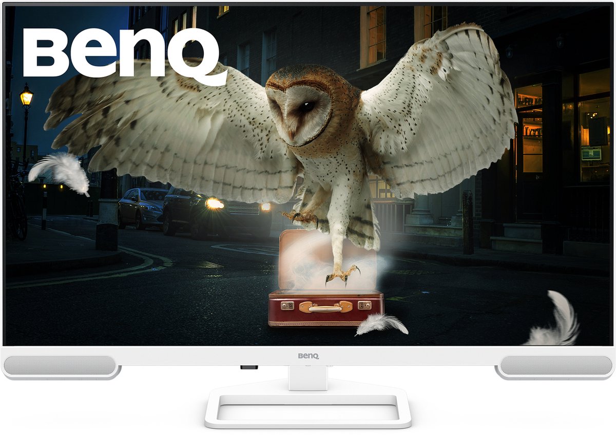 BenQ EW3290U computer monitor 32 inch 4K - 3840x2160 - Premium grote monitor met 98% P3 kleurdekking - AI Contrast technologie, ingebouwde 2.1 speakers met woofer - 1 USB Type-C - 3 HDMI poorten- Ergonomisch design - Eye-Care Technology