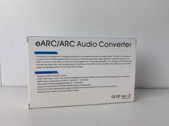 DAC HDMI eARC Audio Extractor Audio Converter Digitaal Naar Analoog — afbeelding 2
