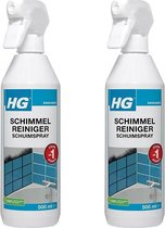 HG Schimmelreiniger Schuimspray – 2-pack – Met KD® Spons