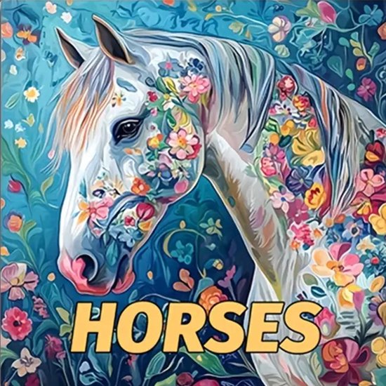 Paarden Kleurboek – Kleurboek Paardenillustraties – Creatief Kleurboek Paarden – Paarden Kleurplaten – Kleurboek Met Paarden – Paarden Tekeningen – Kleurboek Paardenliefhebbers – Colorbook Horses – 20x20cm – 20 Kleurplaten