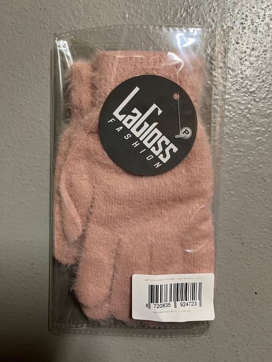 LaGloss® Luxe Pluche Handschoenen Roze - Warme Winterhandschoenen - Elegant & Rekbaar Elastaan %%