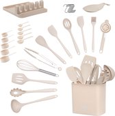 EKEO - Batterie de cuisine - Kitchen Set de 8 pièces - Acier inoxydable - Siliconen - Sans BPA