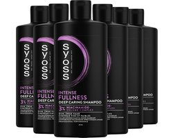 Syoss Fullness - Shampoo - Haarverzorging - Voegt Textuur Toe - Geeft Volume - Versterkt Het Haar - Dun en Zwak Haar - Voordeelverpakking - 6x440ml