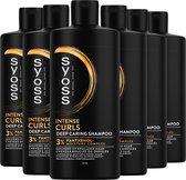 Syoss Curls - Shampoo - Haarverzorging - Gezonde en Veerkrachtige Krullen - Zachte Reiniging - Hydraterend - Versterkt en Voedt - Krullend en Golvend Haar - Voordeelverpakking - 6x440ml