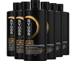 Syoss Curls - Shampoo - Haarverzorging - Gezonde en Veerkrachtige Krullen - Zachte Reiniging - Hydraterend - Versterkt en Voedt - Krullend en Golvend Haar - Voordeelverpakking - 6x440ml