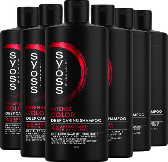 Syoss Color - Shampoo - Gekleurd Haar - Beschermt en Behoudt de Haarkleur - Zachte Reiniging - Glans - Voordeelverpakking - 6x440ml