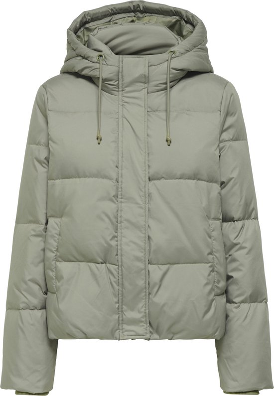 Only Kogpearl puffer jacket otw zilverkleurig