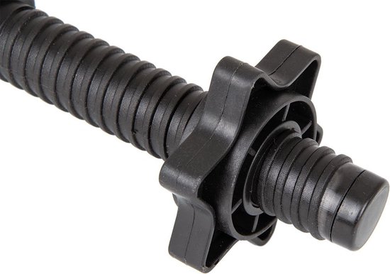 Gymtek® Barre d'haltères - 40 cm de long, Ø24 mm - Barre de galère simple chargeable - Poignées courtes pour la gymnastique à domicile, Entraînement