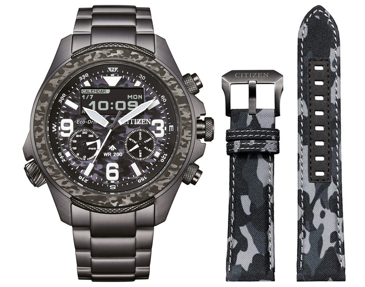 Citizen Promaster Land U822 Limited Edition JV1008-63E Horloge - Staal - Grijs - Ø 43 mm