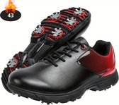 Chaussures de golf Livano pour hommes - Vêtements de golf - Chaussures de golf antidérapantes - Imperméables - Golf - Avec Pointes - Zwart - 43